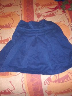 Girls navy skirt school uniform 6x