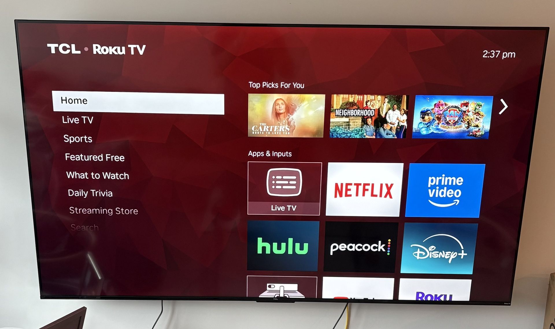 75” TCL TV