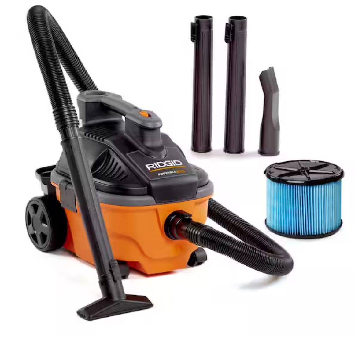 RIDGID 4 Gallon 5.0 Peak HP Portable Shop Vacuum Wet Dry Vac