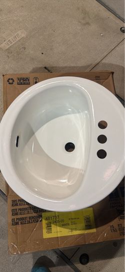 19 inch round sink brand new in box