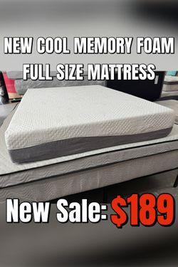 NEW COOL MEMORY FOAM FULL SIZE MATTRESS