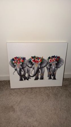 Portrait of elephants
