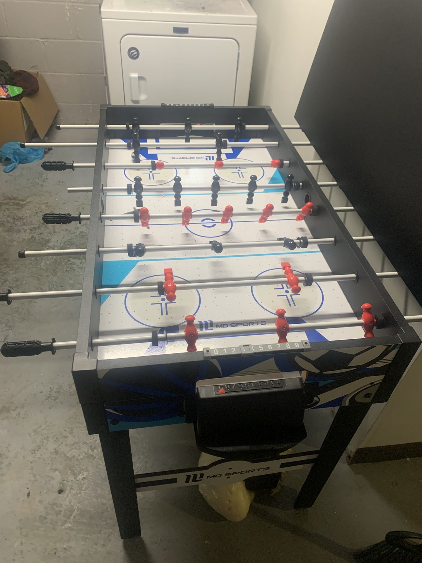 MD Sports 3-in-1 Combo Game Table – Foosball, Table Tennis, Hockey