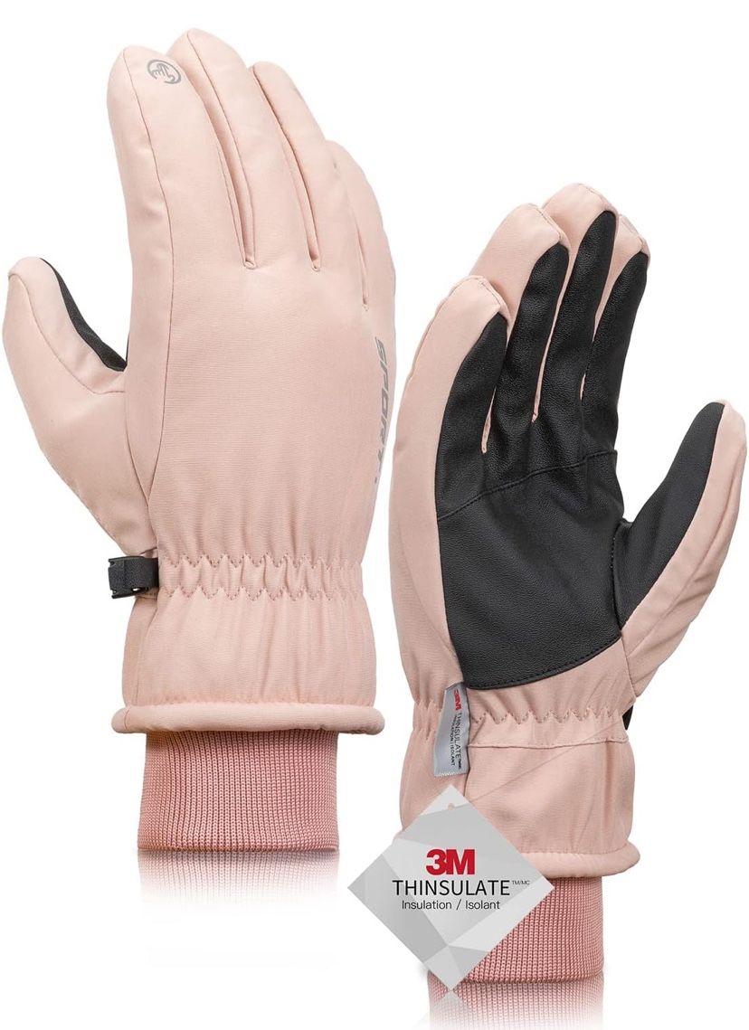 TRENDOUX Winter Gloves for Men Warm: 3M Thinsulate -20℉ Windproof Waterproof Ski Women Glove with Touchscreen Thermal Lining Anti-Slip for Work@H5-691