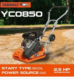 YARDMAX
1850 Ib. Compaction Force Plate Compactor