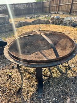 Outdoor Firepit with Cover
