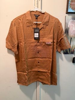 True Religion Men's World Tour Camp Shirt Medium