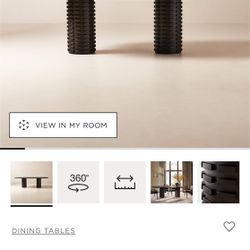 CB2 WOODEN DINING TABLE