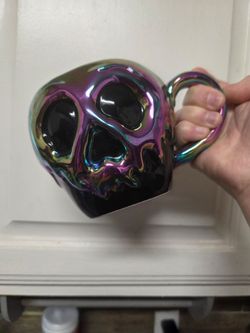 Halloween skull mug