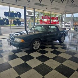 Green 1992 Ford Mustang LX Convertible 5.0 