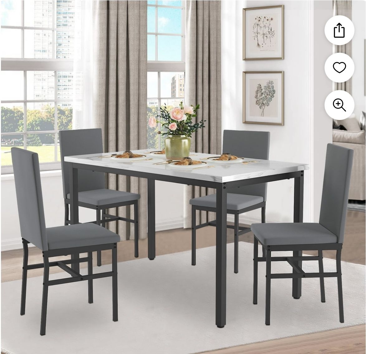 Brand New In Box 4 Chairs & Dining Room Table