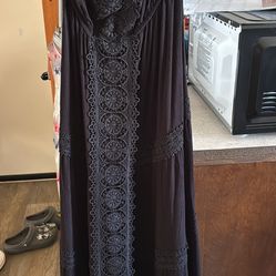 Black Strapless Dress 