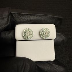 9mm Moissanite Earrings 