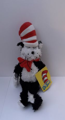 Vintage 2001 NWT Manhattan Toy Dr. Seuss Cat in the Hat Plush Toy