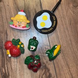 Vintage Magnet  Lot Of 6, Vintage Avon Skillet