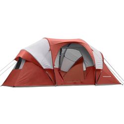10 Person Camping Tent - Portable Easy Set Up Family Tent for Camp, Windproof Fabric Dome Tent Outdoor for Hiking, Backpacking, Traveling-14'x11'x74in