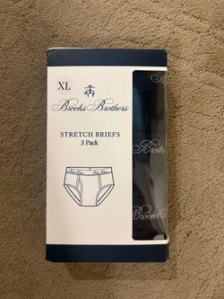 NIB Brooks Brothers Stretch men Briefs 3-Pack size XL  Three-pack of Brooks Brothers men's briefs. Black color with branded waistband. Soft stretch co