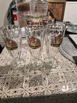 Vintage Sundae Glass Cups ACME Tasmanian Devil
