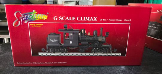 NEW SPECTRUM G SCALE 25 TON STEAM LOCOMOTIVE TRAIN