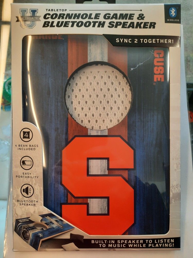 Syracuse Mini Cornhole Game With Bluetooth