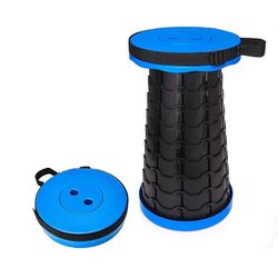Easy Telescopic Round Portable Retractable Plastic Camping Gardening BBQ Fishing Outdoor Folding Stool Retractable Stool