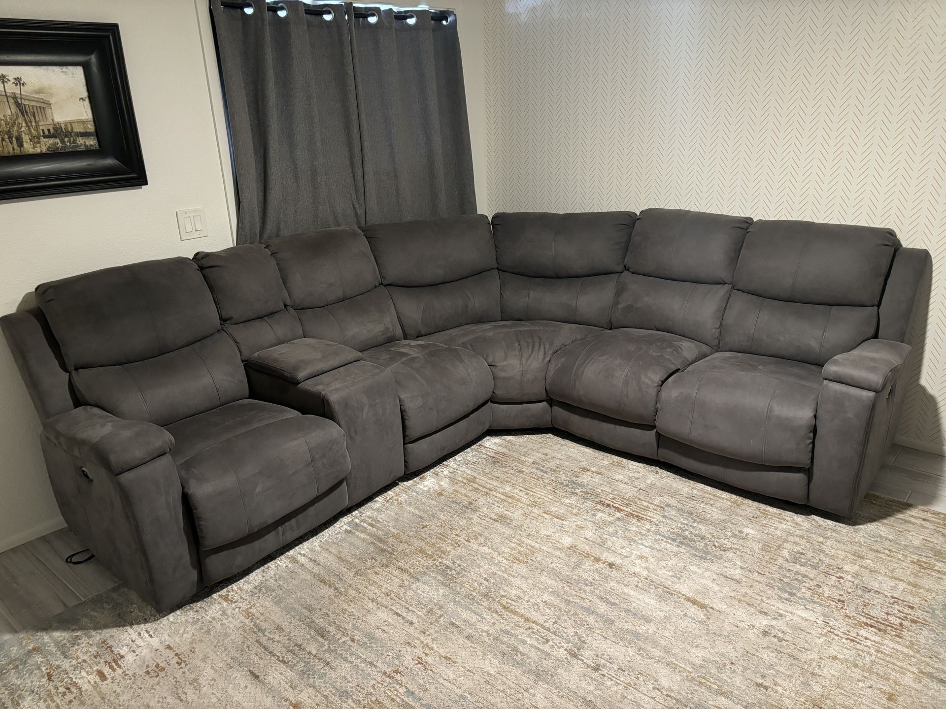 Sectional With Power Recliners