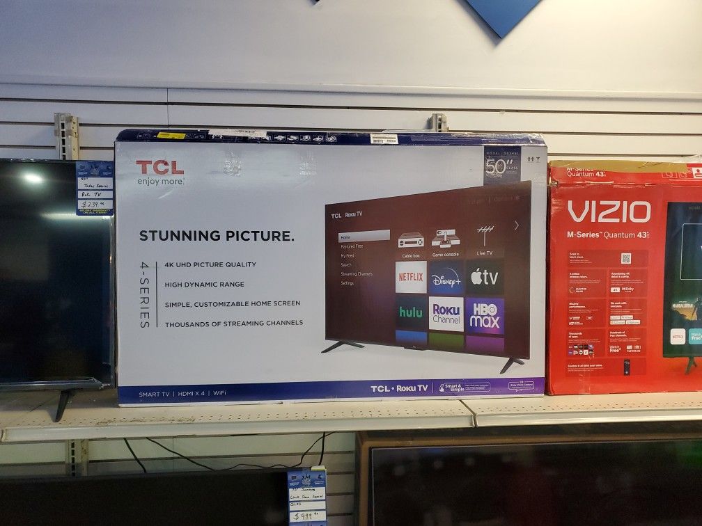 NEW 50" TCL ROKU SMART TV 