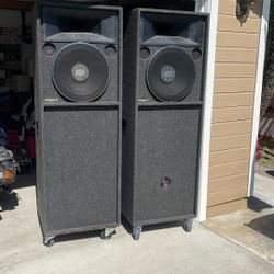 Huge Cabinets With 18” Subwoofers 