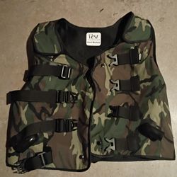 Hill-Rom “The Vest” Airway Clearance System Adult Medium  Camouflage VEST ONLY