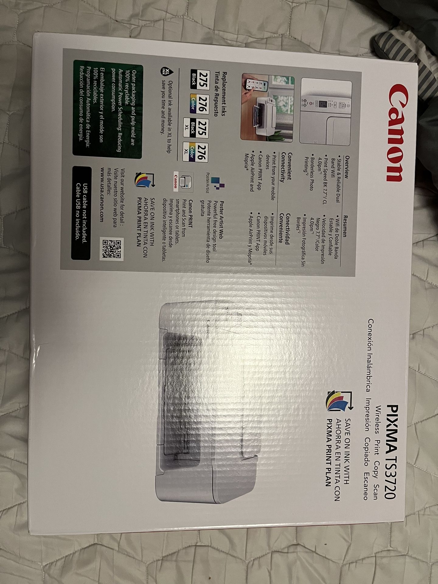 Canon Pixma T3720 Wireless All In One Color Printer