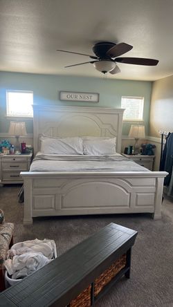 King bedroom set and night stands ( MUST SELL NEW STUFF COMING IN )