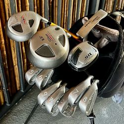 Titleist & Ping Golf Club Set - Nike Hybrid & Bag
