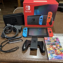 Nintendo Switch With Mario Kart 8 Deluxe