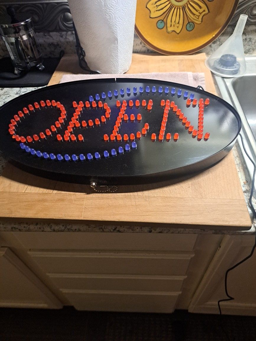 Open Sign 20' × 10.5