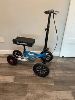 Knee Scooter / Saver in Like New Condition - All terrain made by Blessreach with bigger tires , shock absorber and left / right hand brakes