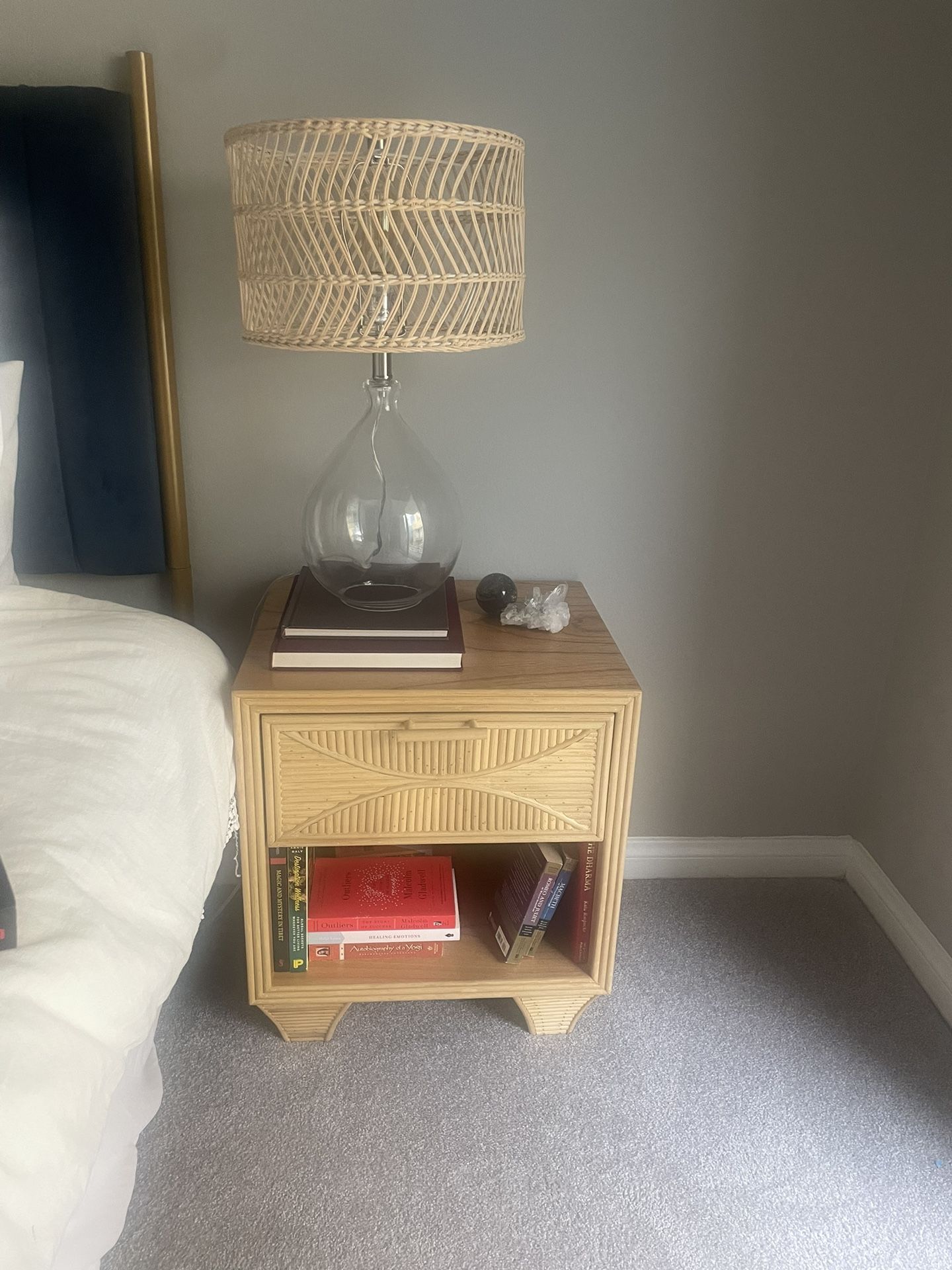 Urban Outfitters Rattan Nightstands (Set Of 2)