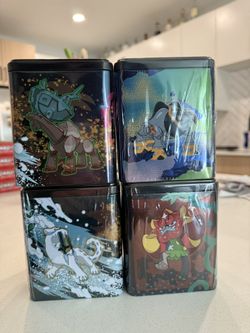 Pokemon 4x Destined Rivals & 2x Journey Together Packs 2025 Tins