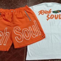 Size m mens rich$oul short set $65 hmu 🔥🔥‼️