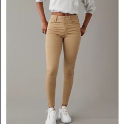 American Eagle khaki Jeggings 