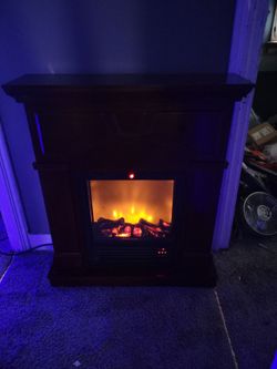 freestanding traditional wooden mantel cabinet