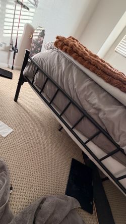 King size bed frame mattress and topper