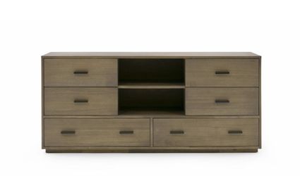 Modern 6-Drawer Wood Dresser / Media Console