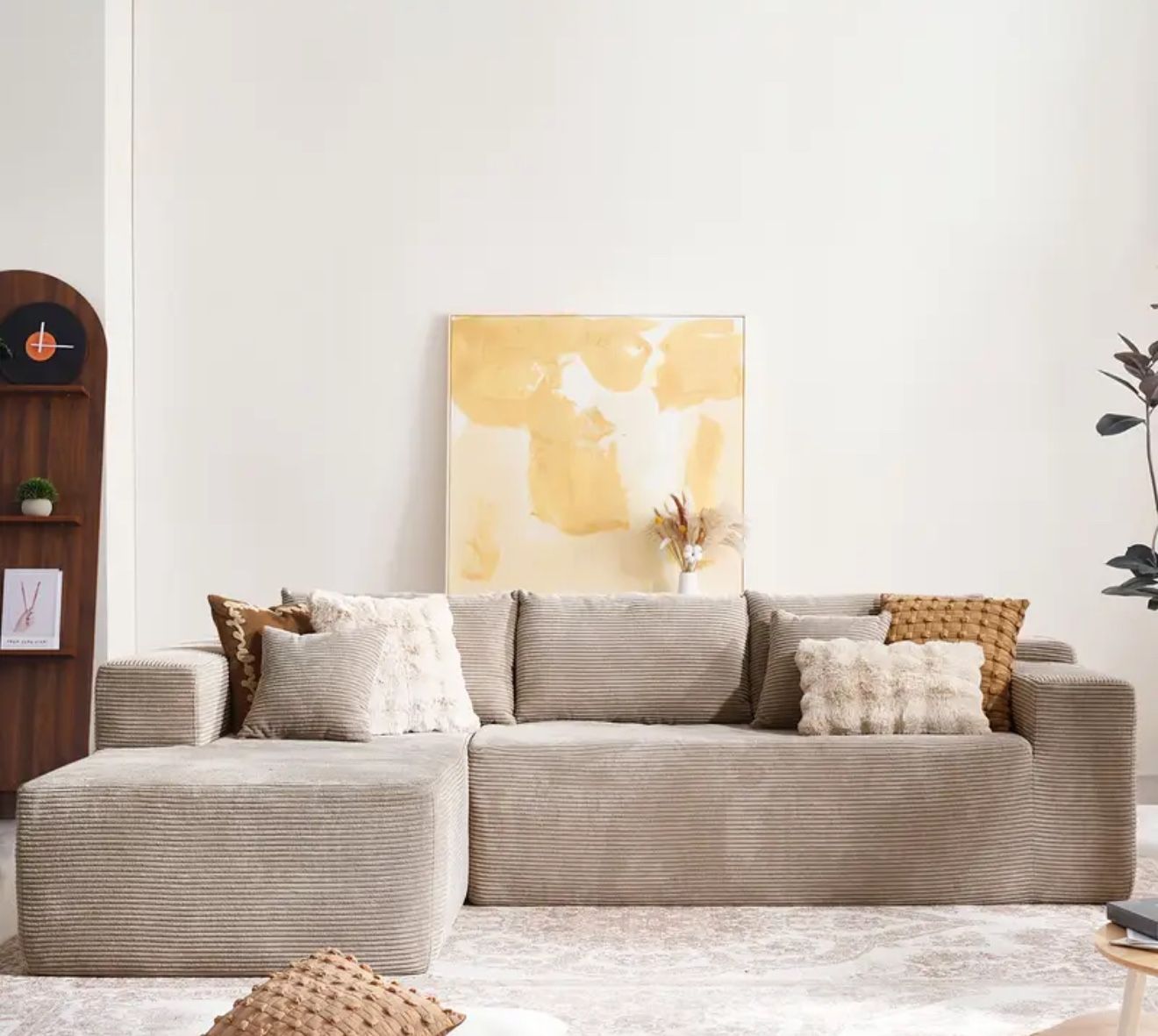 Comfy Chaise Boneless L Shape Sofa