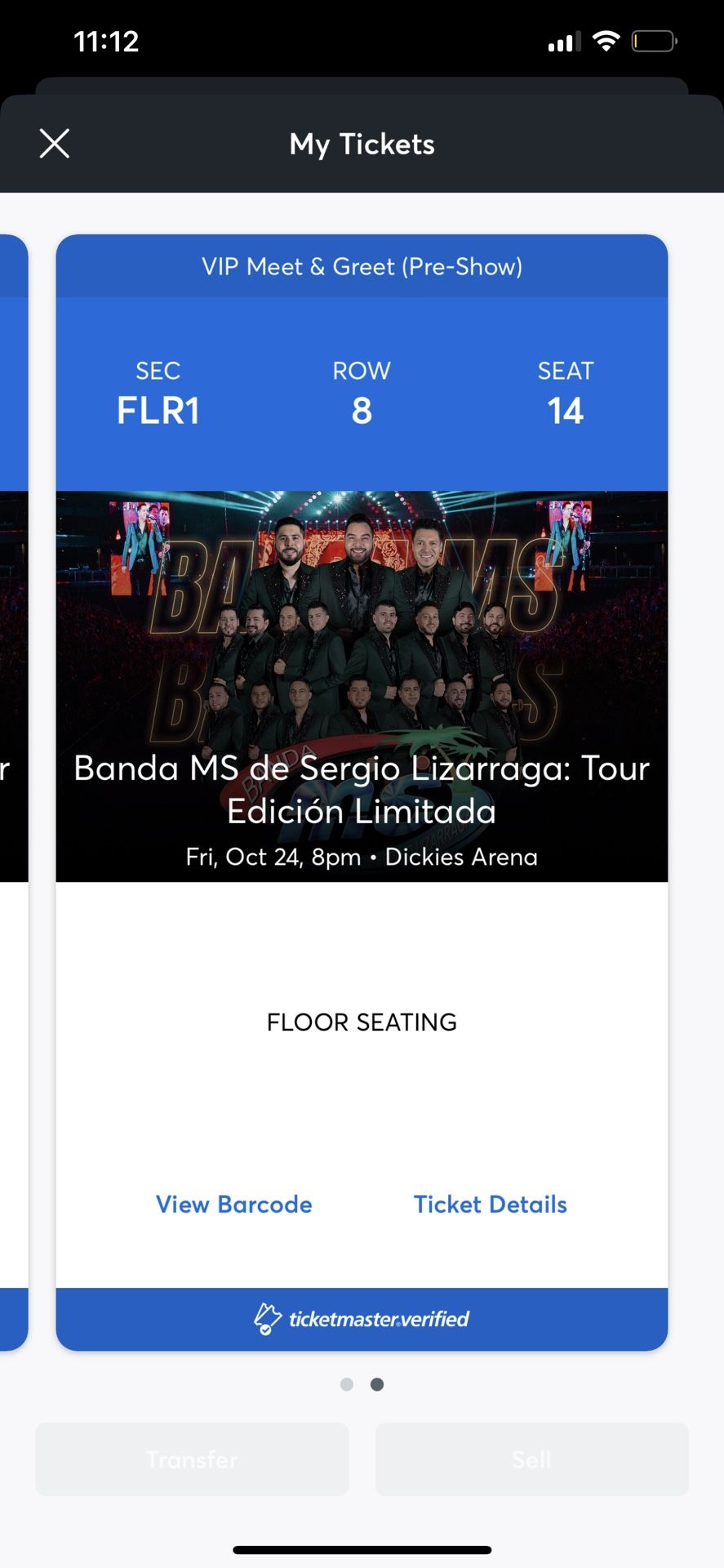 Boletos VIP Banda MS 10/24 Meet & Greet