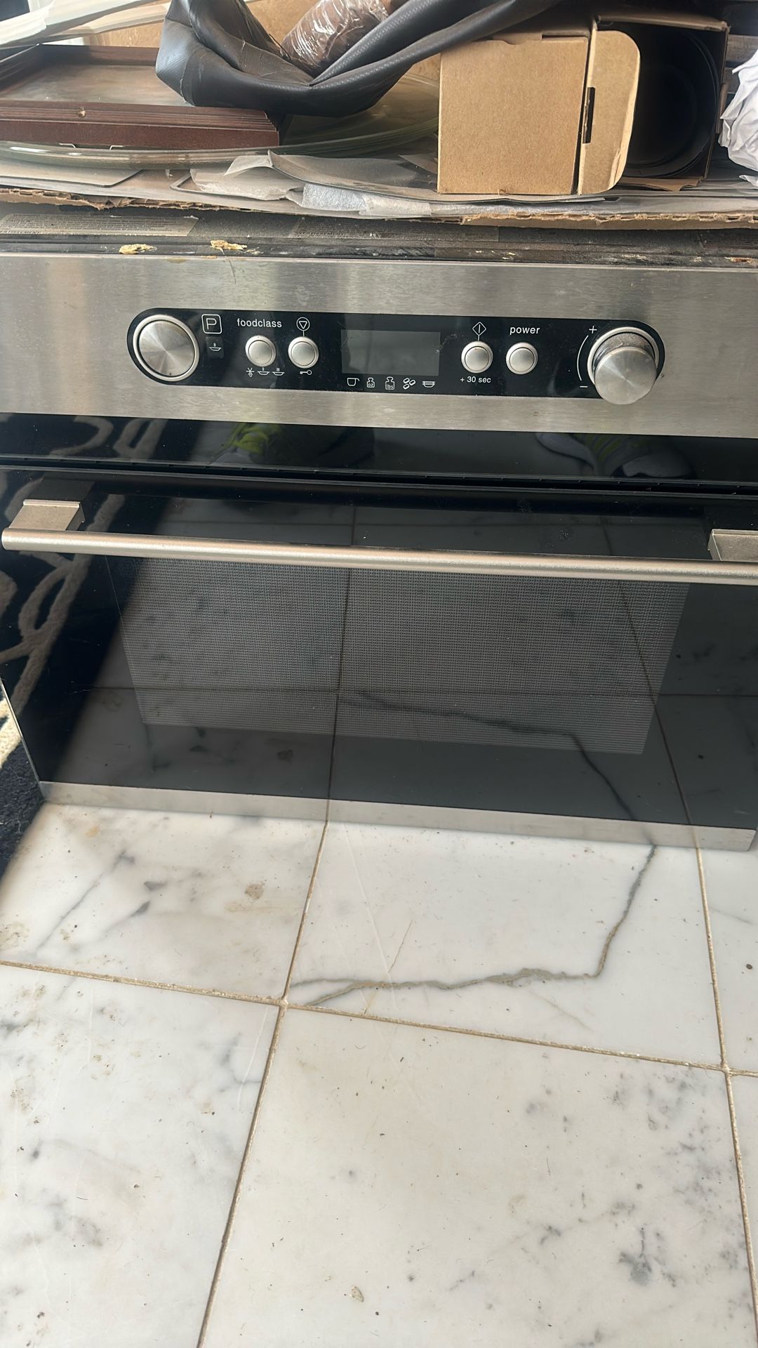 Pizza And Microwave Oven