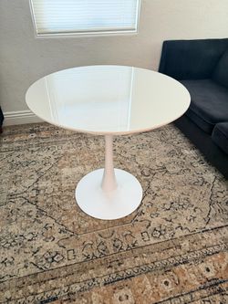 White round table