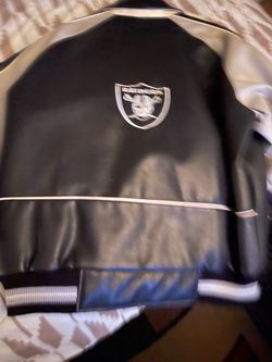 raiders leather jacket