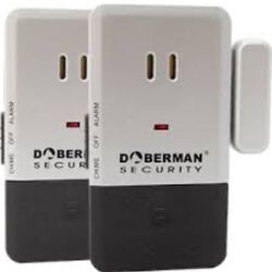 Doberman Security SE-0152 Ultra-Thin Door and Window Alarm with Chime (Silver)