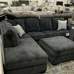 Altari Dark Grey 2 Pieces Sectional Same Day Delivery By Ashley 