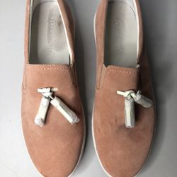 Donald J Pliner Sonora Pink Suede Leather Slip On Shoes Women’s Sz 9.5US/40EU